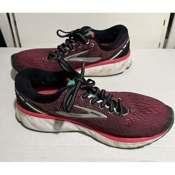 Brooks Womens‎ Ghost 11 Running Shoes Pink Black Athletic Sneaker Size 8 - Picture 3 of 15